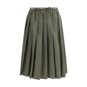 Prada Women Pleated Midi Skirt